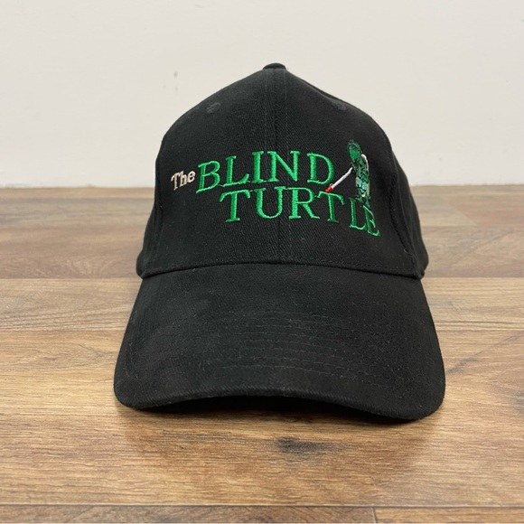 The Blind Turtle Black Baseball Hat - Picture 4 of 12